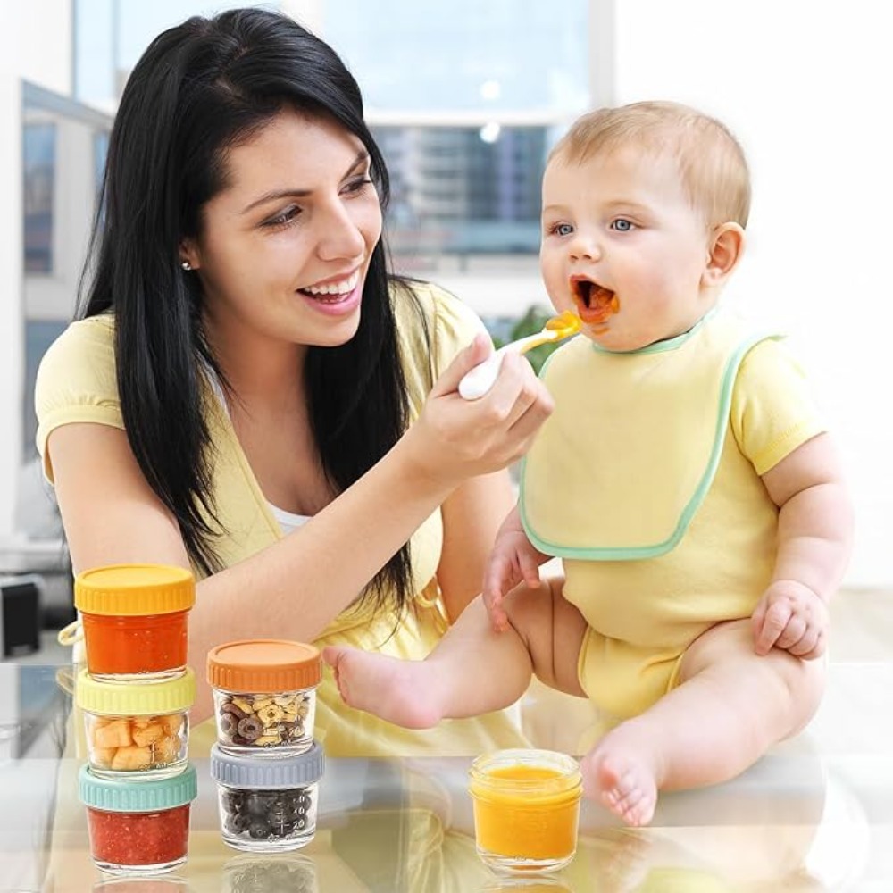 Sauce Dipping Cup - 6 stuks glazen babyvoedingspotjes, herbruikbaar met