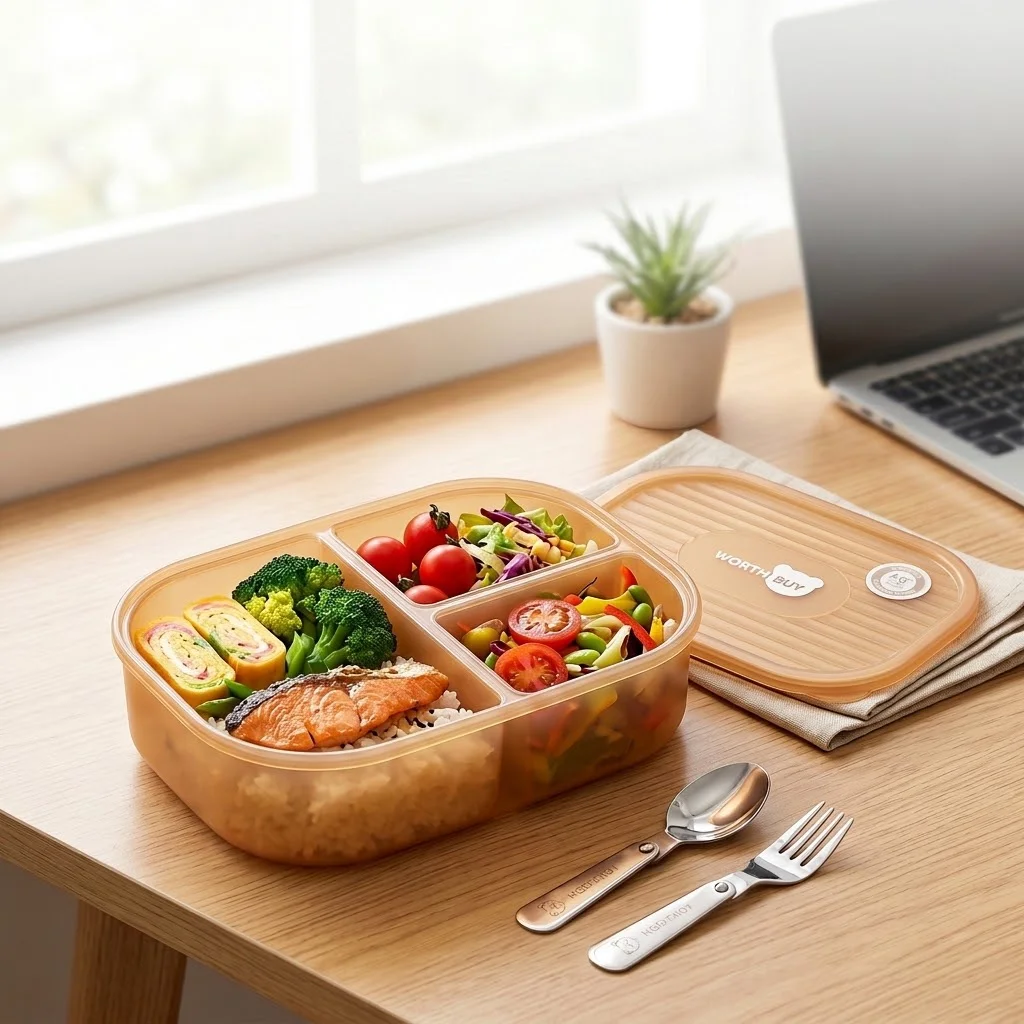 Meal Prep Or Prep Meal - Kinder Bento Lunchbox met 3 compartimenten,