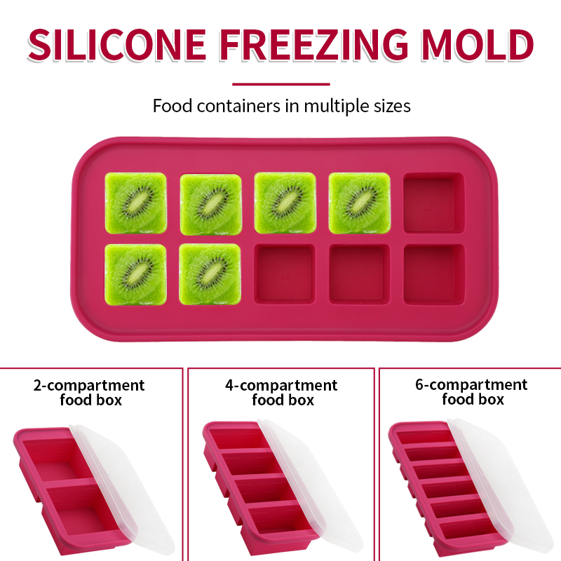 2 Of 3 Stuk Siliconen Vriezer  - Meal Prep Template recensie en prijs